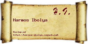 Harmos Ibolya névjegykártya